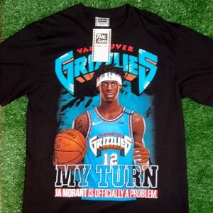 SOLD NWT SINGLE STITCH JA MORANT “MY TURN” GRIZZLIES TEE